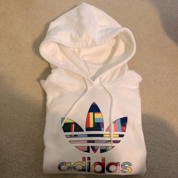 ADIDIAS Pride Flag Fill Hoodie - Gender Neutral - Picture 1 of 7